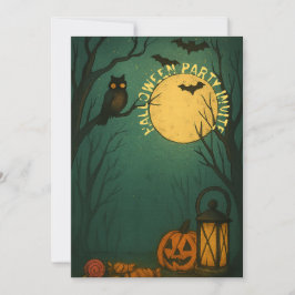 Griezelige Maanlicht Halloween Kaart