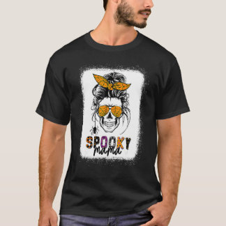 Griezelige Mama Schedel Halloween Vrouwen Rommelig T-shirt