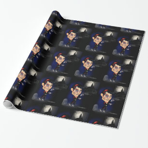 Griezelige mannelijke zombie-cadeauverpakking, beg cadeaupapier