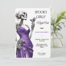 Griezelige Meisjes Nacht Uit Halloween Cocktail