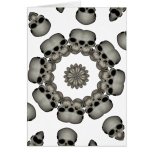 Griezelige Menselijke Schedel Mandala