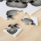 Griezelige Menselijke Schedel Mandala Legpuzzel (Zijkant)