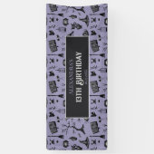Griezelige met de hand getekende Halloween-banner Spandoek (Verticaal)