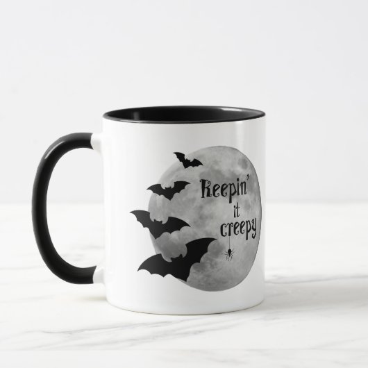 Griezelige mok 'Keepin' It Creepy' (Links)