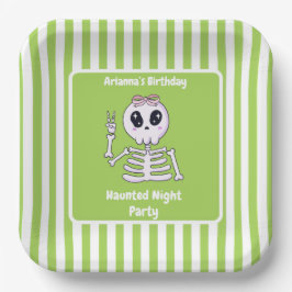 Griezelige Nacht Feest Verjaardag – Halloween nach Papieren Bordje