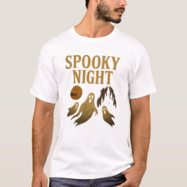 Griezelige Nacht Halloween Klassieke Gotische Esth T-shirt