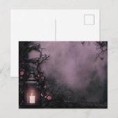 Griezelige nacht voor mist schaduwen lantaarn Hall Feestdagenkaart (Voorkant / Achterkant)