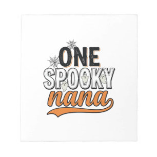 Griezelige Nana Halloween Geest Vintage Shirt Ontw Notitieblok