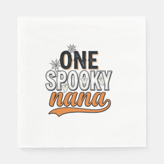 Griezelige Nana Halloween Geest Vintage Shirt Ontw Servet