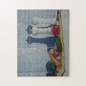 griezelige nog levende kunst van pepers courgette  legpuzzel (Verticaal)