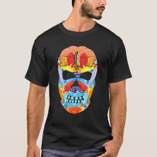 Griezelige Oceaan Schedel Vis Halloween Kleding Vo T-shirt