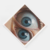 Griezelige oogbollen servet (Hoek)