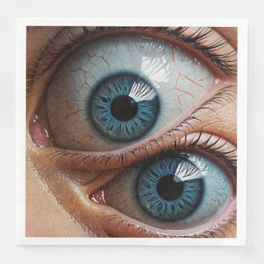 Griezelige oogbollen servet (Voorkant)