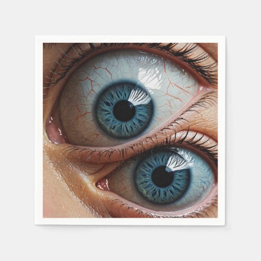 Griezelige oogbollen servet (Voorkant)