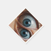 Griezelige oogbollen servet (Hoek)