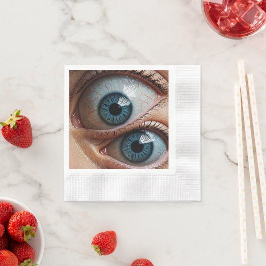 Griezelige oogbollen servet (Insitu)