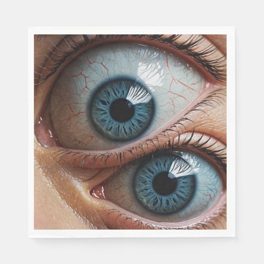 Griezelige oogbollen servet (Voorkant)