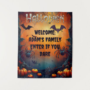Griezelige op maat gemaakte Halloween wandversieri Wandkleed