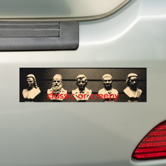griezelige oude mensen, klassiek of griezelig bumpersticker (Op auto)