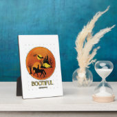 Griezelige paardensportposter fotoplaat (Zijkant)