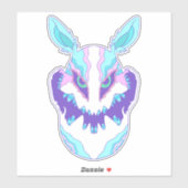 Griezelige Paashaas Sticker (Vel)