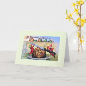 griezelige pompoen Carving Halloween Kaart (Gele Bloem)