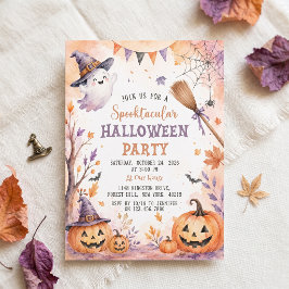 Griezelige Pompoen Halloween Feest Uitnodiging