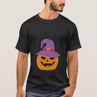 Griezelige Pompoen Halloween Pompoen Printbaar Des T-shirt