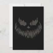 Griezelige pompoen Halloween verjaardag Kaart (Achterkant)