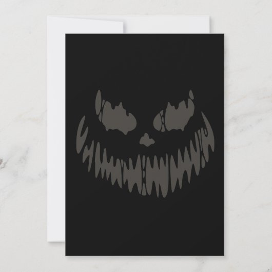 Griezelige pompoen Halloween verjaardag Kaart (Achterkant)