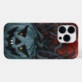 griezelige pompoen iPhone hoesje (Achterkant horizontaal)