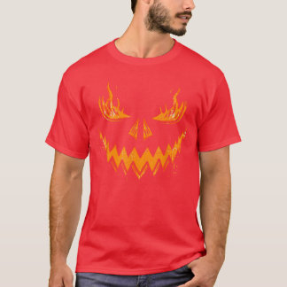 Griezelige Pompoen Jack O Lantern Gezicht Griezele T-shirt