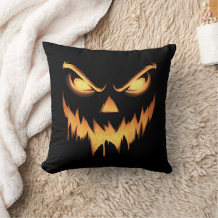 Griezelige Pompoen Jack O Lantern Halloween Gezich Kussen