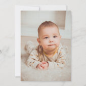 Griezelige pompoen kinderen halloween 1e verjaarda bedankkaart (Achterkant)