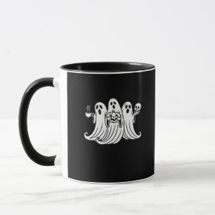 Griezelige Pompoen met Koffie Slurpend Mok