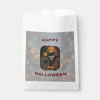 Griezelige Pompoen Monster Halloween Favoriet Zak  Bedankzakje