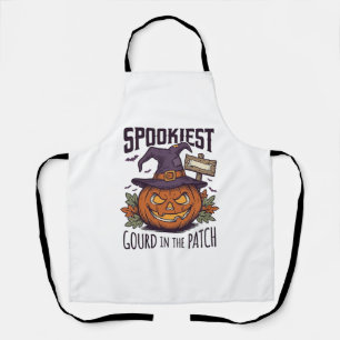 Griezelige Pompoen Shirt Vintage Gravure Halloween Schort