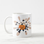 Griezelige Pompoen Spat Halloween Mok (Links)