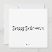 Griezelige Pompoenen Halloween Feestdagenkaart (Achterkant)