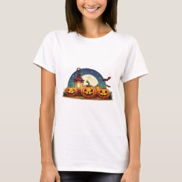 Griezelige pompoenen t-shirt