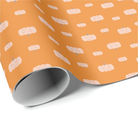 Griezelige Pompoenpatroon Inpakpapier (Rol Hoek)