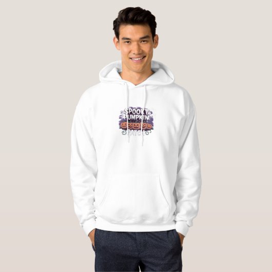 Griezelige Pompoenveld Halloween-trui sweatshirt (Voorkant volledig)