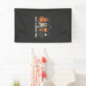 Griezelige Poot Halloween Kat Kostuum Vector Ontwe Spandoek (Insitu)