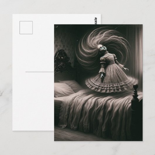 Griezelige pop horror briefkaart (Voorkant / Achterkant)