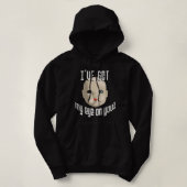 Griezelige pop Ik heb mijn oog op je grappige Hall Hoodie (Design voorkant)
