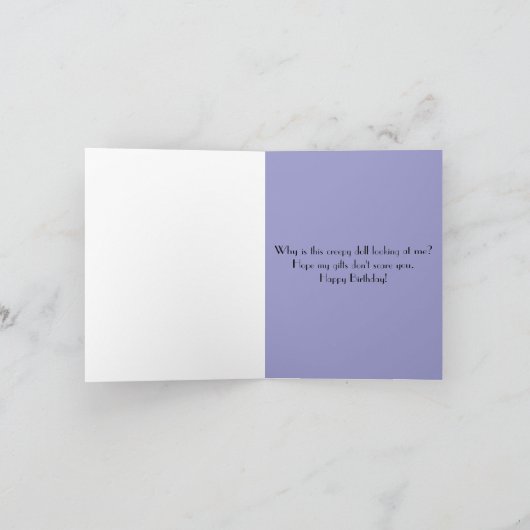 griezelige pop kaart (Binnen)