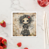 Griezelige pop met hart in haar servet (Insitu)