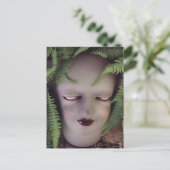 Griezelige pop varenplanter briefkaart (Staand voorkant)