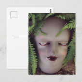 Griezelige pop varenplanter briefkaart (Voorkant / Achterkant)