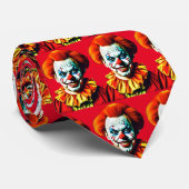 GRIEZELIGE RODE CLOWN STROPDAS (Opgerold)